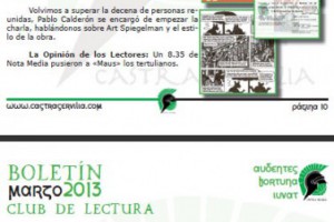 Club de Lectura - Boletín de Marzo 2013
