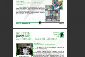 Actividades, Club de Lectura - Boletín Castra Servilia Marzo 2015