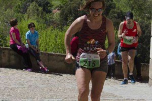Puri Blanco en la Media Maratón de Coria 2016
