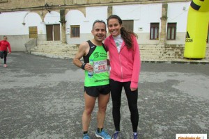 Kelsey y Paco en la Media Maratón de Valdefuentes 2016