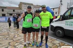 Foto de grupo en la Media Maratón de Valdefuentes 2016