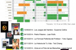 Calendario Club de Lectura Castra Servilia - CMU San José 2014/2015