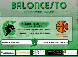 (Sénior fem.) La Previa: J1 Castra Servilia - San Antonio CC Basket