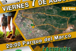 Cartel Ruta a pie - Castra Servilia – 7 de Agosto de 2015 – Cáceres
