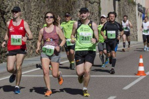 David y Puri en la Media Maratón de Coria 2016